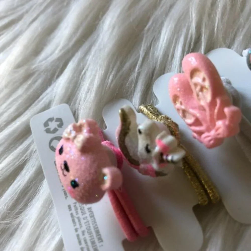 Claire’s Girls Pink Hair Accessories Set